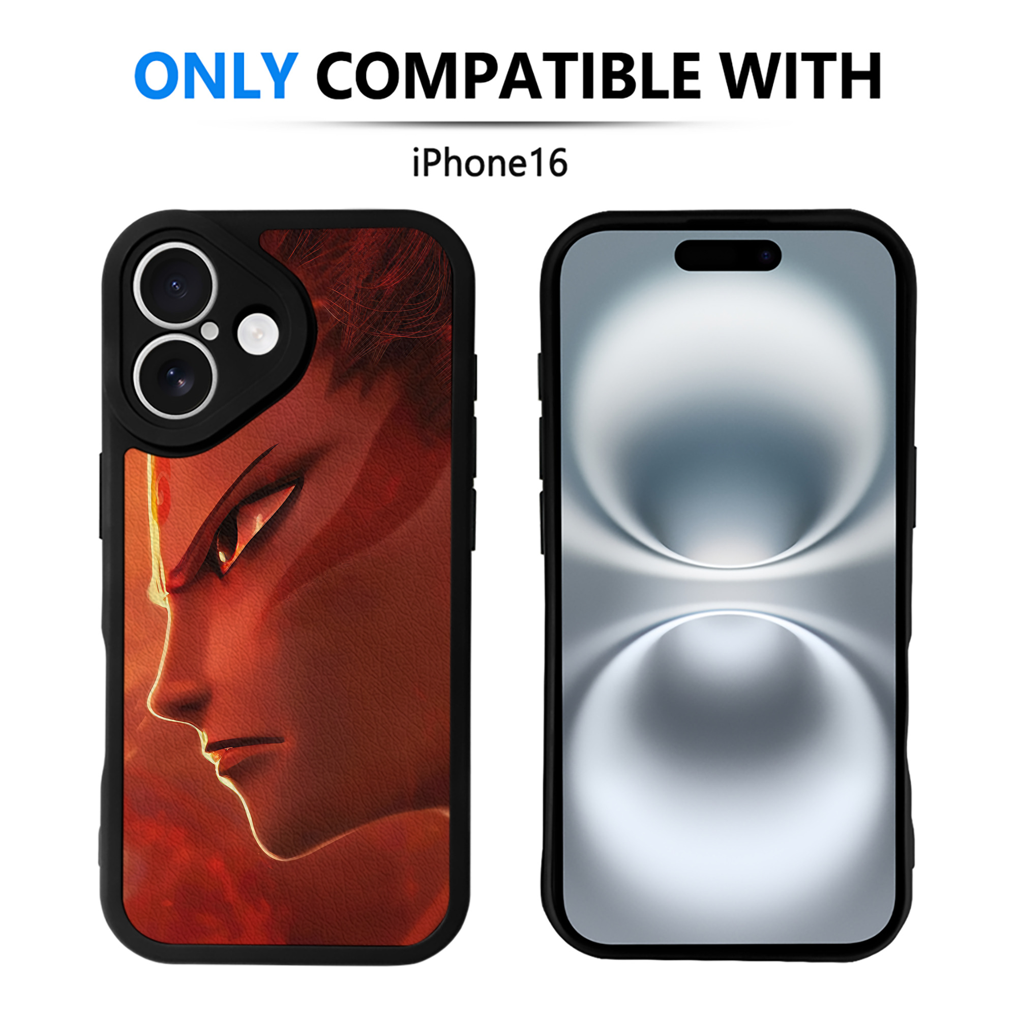 （画像用） Ne Zha 2 ナタ 魔童の大暴れ 【iPhone 16シリーズ対応】シリコンスマホケース（レザー調） 材質：シリコン